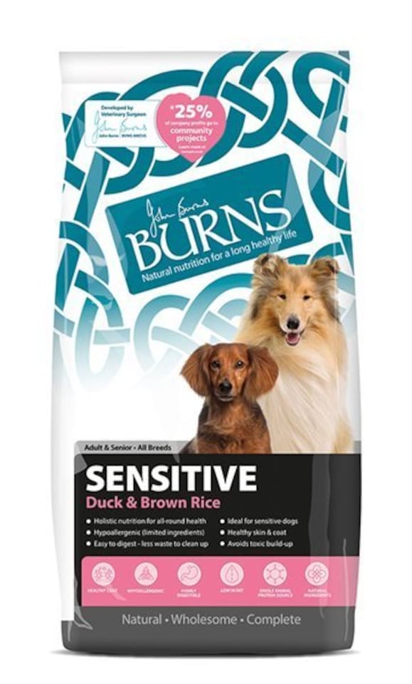 image 1 of Burns Sensitive Duck & Rice Adult & Senior Dry Dog Food - 6 kg | Multi | 6kg | 1
