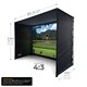 image 3 of Golf Simulator Enclosure With Impact Screen - 3 x 2.5 x 1.5m
