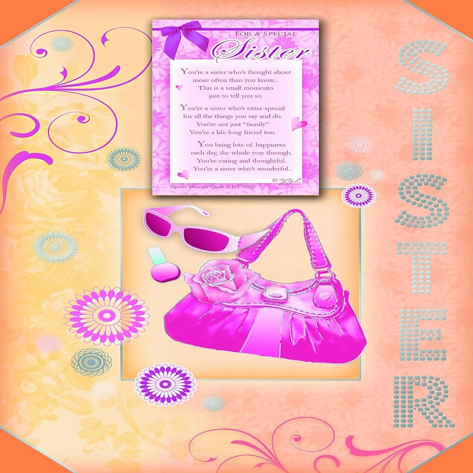 For a Special Sister Keepsake Treasures Birthday Card