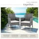 image 4 of Garden Chair Nantes Set of 2 - weather and UV-resistant, 2 sets of cushion covers | Grey | grey/light grey | 2