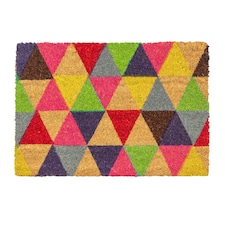 Nicola Spring Coir Door Mat - 90 x 60cm - Triangle