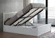 image 2 of 5ft King Size Ottoman gas lift up storage white painted finish wood wooden bed frame.Raise up underbed storeage solid woodern bedstead