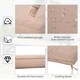 image 5 of Outsunny 2-Seater Bench Cushion Polyester Cover Seat Pad Replacement Beige 