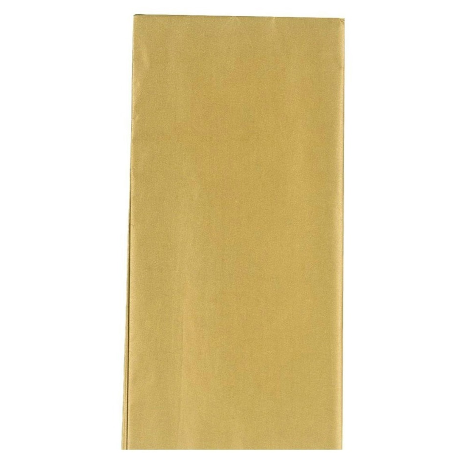 image 1 of Gold Metallic Crepe Paper Folded 1.5m x 50cm