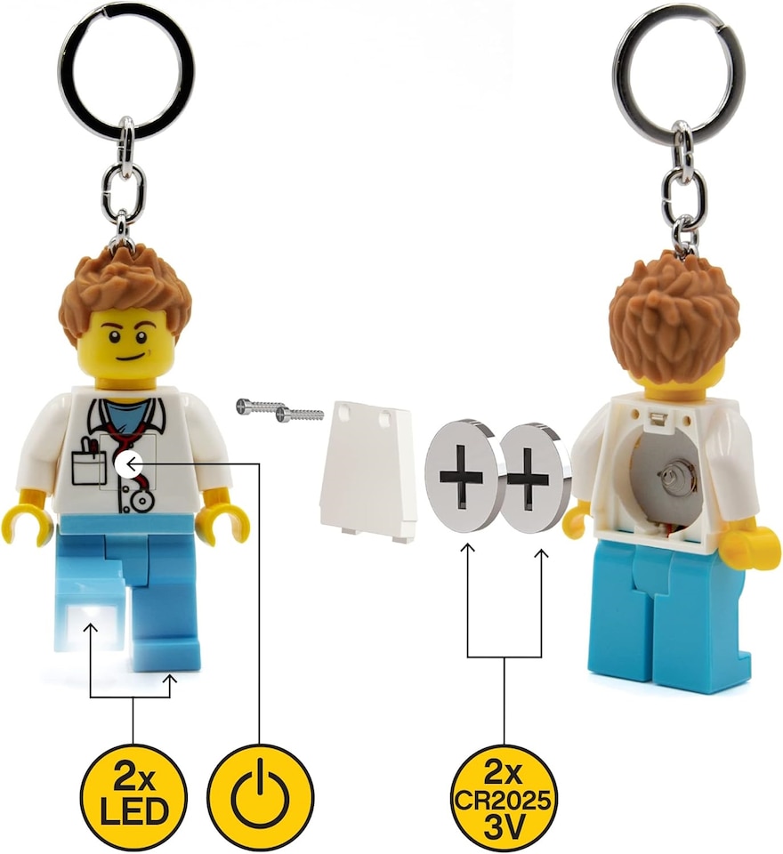 image 1 of Lego Iconic Key Light - Male Doctor