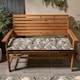 image 3 of OHS 2 Seater Outdoor Garden Patio Deck Soft Plump Waterproof Long Bench Cushion Filled Seat Pad Multi | Monochrome | 40 x 110cm