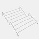 image 3 of OHS 2 Pack of 4 Bar Over Radiator Clothes Airer Drying Rack