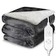 image 10 of Dreamcatcher Grey Soft Microfleece & Sherpa Electric Blanket Heated Throw 160x120cm Grey