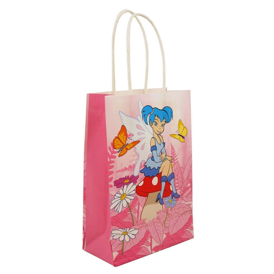 Harley Quinn Fairy Paper Party Bags - Pink/Multicoloured - One Size