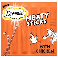 Dreamies Meaty Sticks With Chicken 30g (Pack of 14)