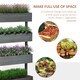 image 3 of Outsunny Raised Garden Bed Wooden Plant Stand Grey Grey