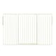 image 1 of Safetots Premium Extra Tall Room Divider, up to 174cm Wide, White, 105cm Tall, Multi Panel Flexible Room Barrier, Room Divider with Door for Baby White