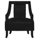 image 1 of Interiors by Premier Black Velvet Chair Black