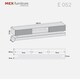 image 5 of TV Unit 180cm Grey Gloss Fronts White Matt Body with LED Platform White | Grey