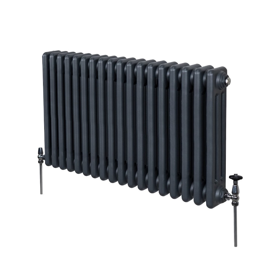 image 1 of Traditional 3 Column Radiator 600 x 832mm Anthracite Grey