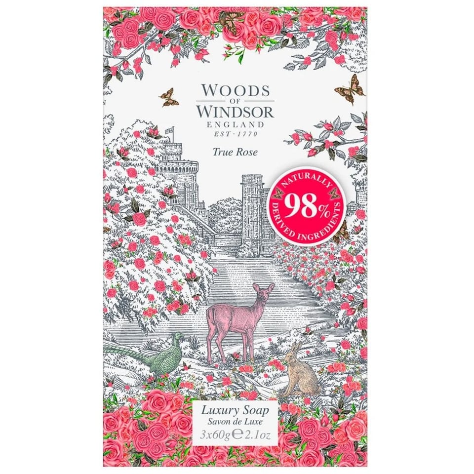 image 1 of Woods of Windsor True Rose Soap 3 x 60g