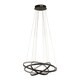 image 2 of Gunnar 4 Band Black LED Ceiling Pendant