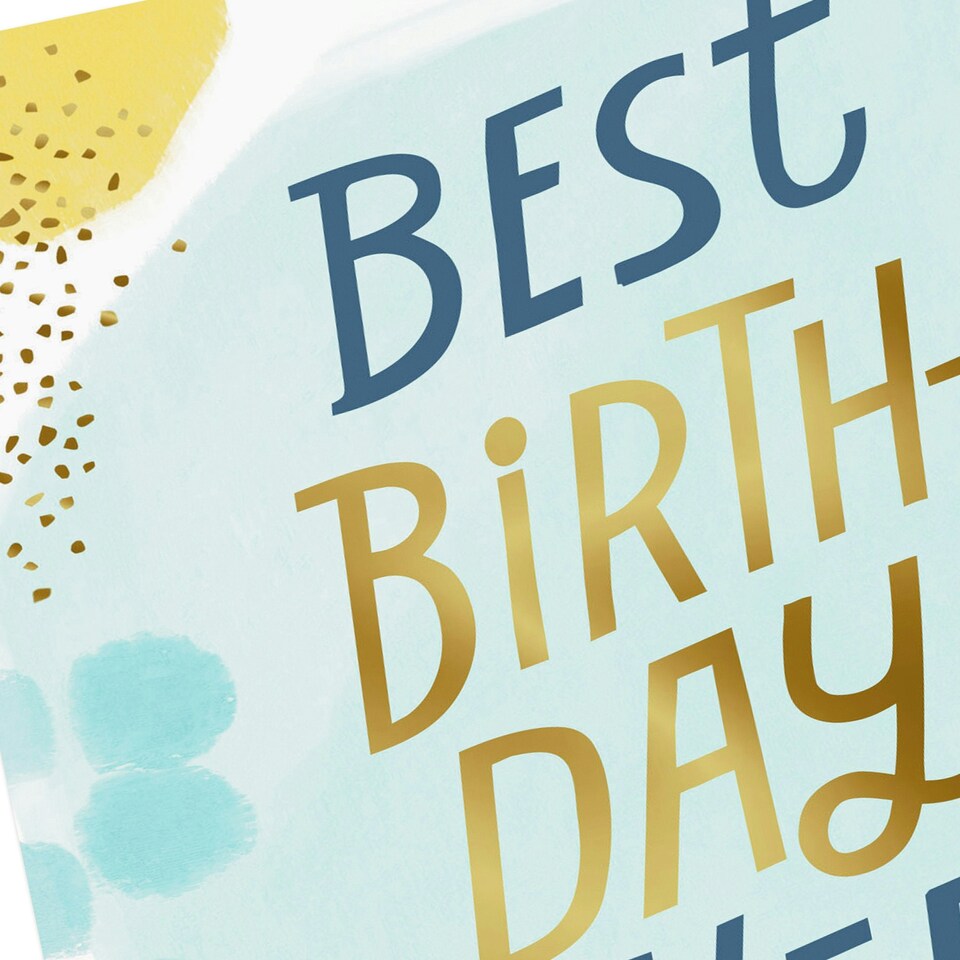 image 1 of Best Birthday Ever' Design Video Greetings General Birthday Card