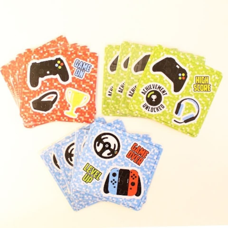 Assorted Gamer Jigsaw Puzzle - Pack of 12