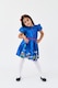 image 1 of School Book Worm With Bow Headband Girls Kids Costume - Fancy Dress, World Book Day and Parties - Ages 3-10 | Blue | Blue | 3-4 years