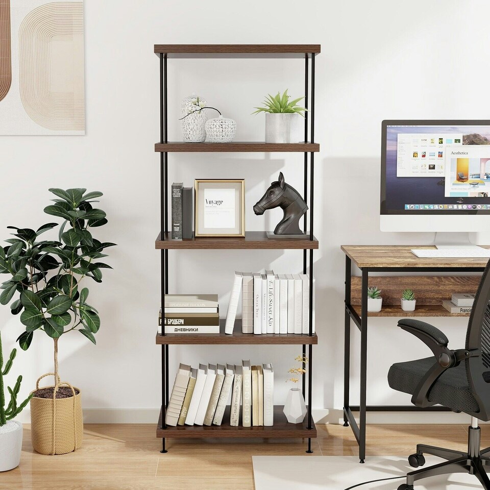 image 1 of COSTWAY 5-Tier Multipurpose Display Rack Shelving Unit