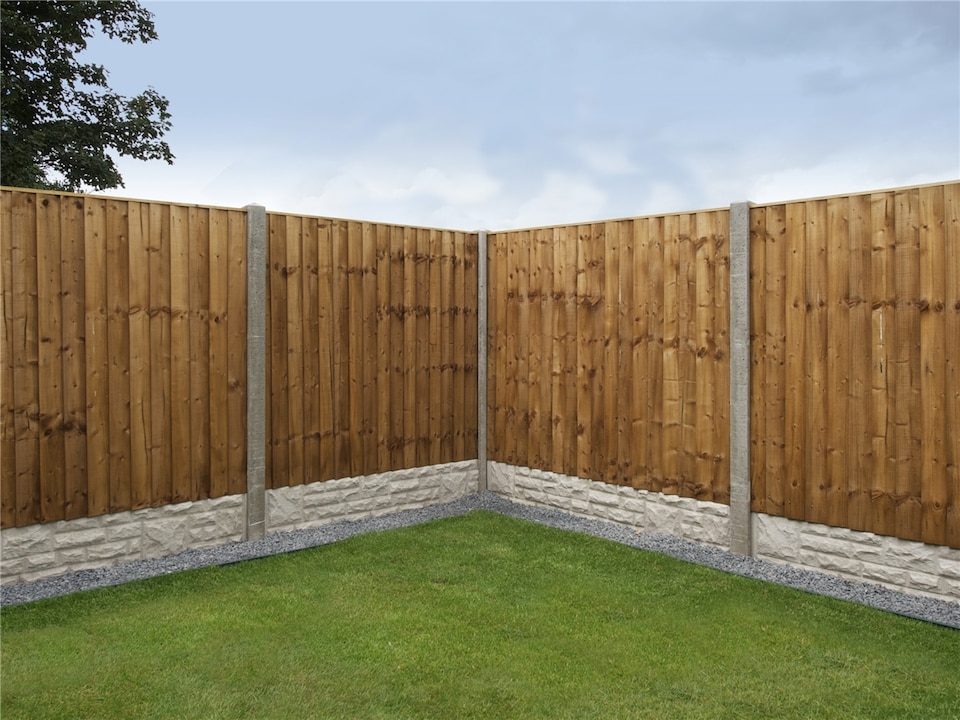 image 1 of eDecks Vertilap Featheredge Timber Fence Panels, 6ft x 4ft - Pack of 5