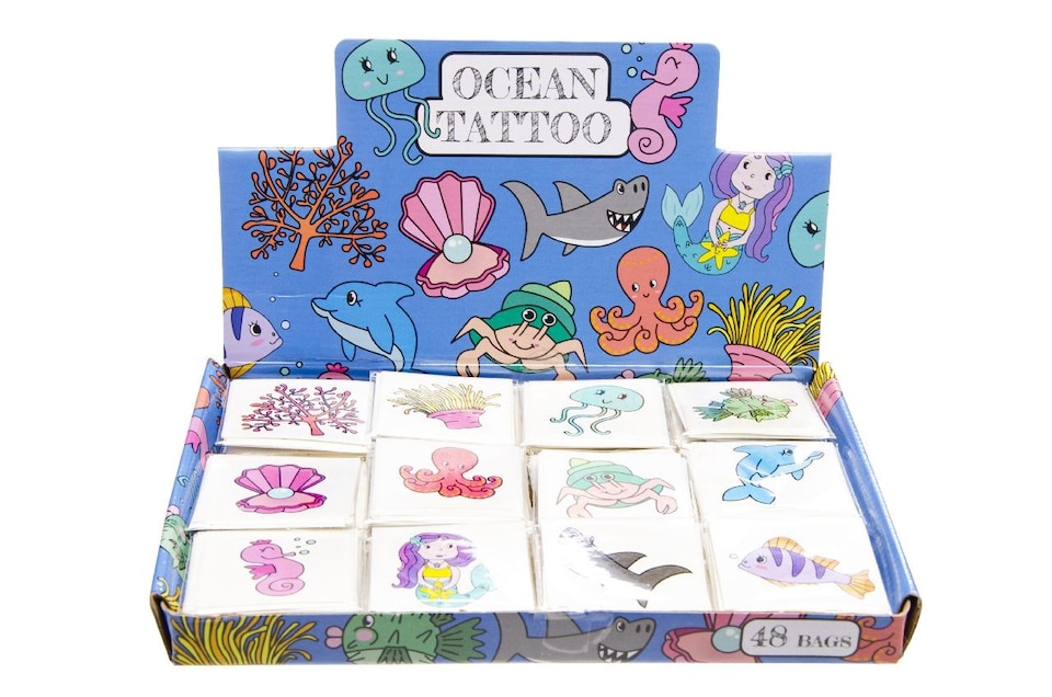 image 1 of 144 Pieces Sea Animal Tattoos