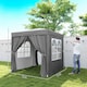 image 7 of Outsunny 2x2m Pop Up Gazebo Canopy Marquee w/ Carry Bag, Grey | Grey