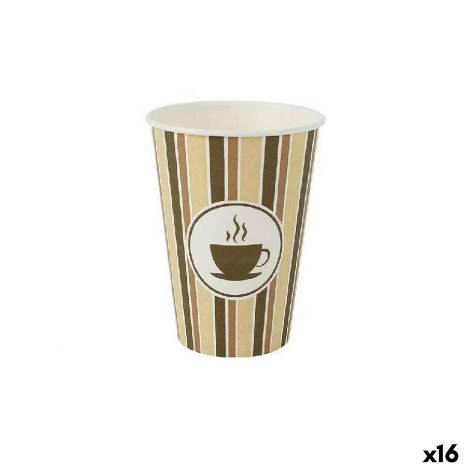 image 1 of Set of glasses Algon Cardboard Coffee 40 Pieces 220 ml (16 Units) N/A