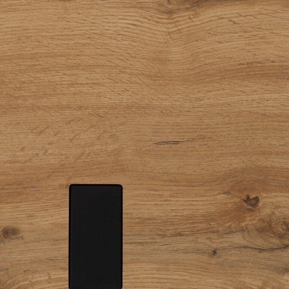 image 1 of Treviso Dining Set with Avery Chairs - Light Oak Effect/Black/Emerald Green Velvet Multi