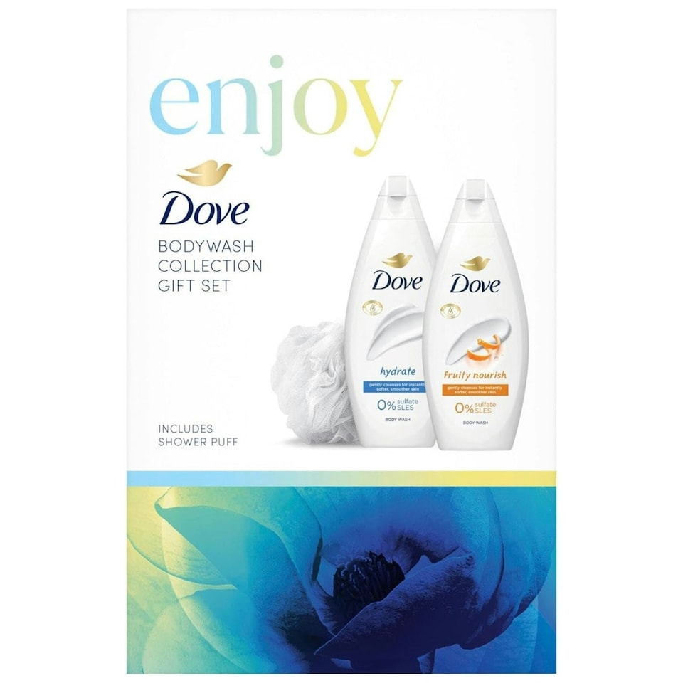 image 1 of Dove Body Wash Collection Gift Set Cleans Smoother Skin Enjoy 3 Piece