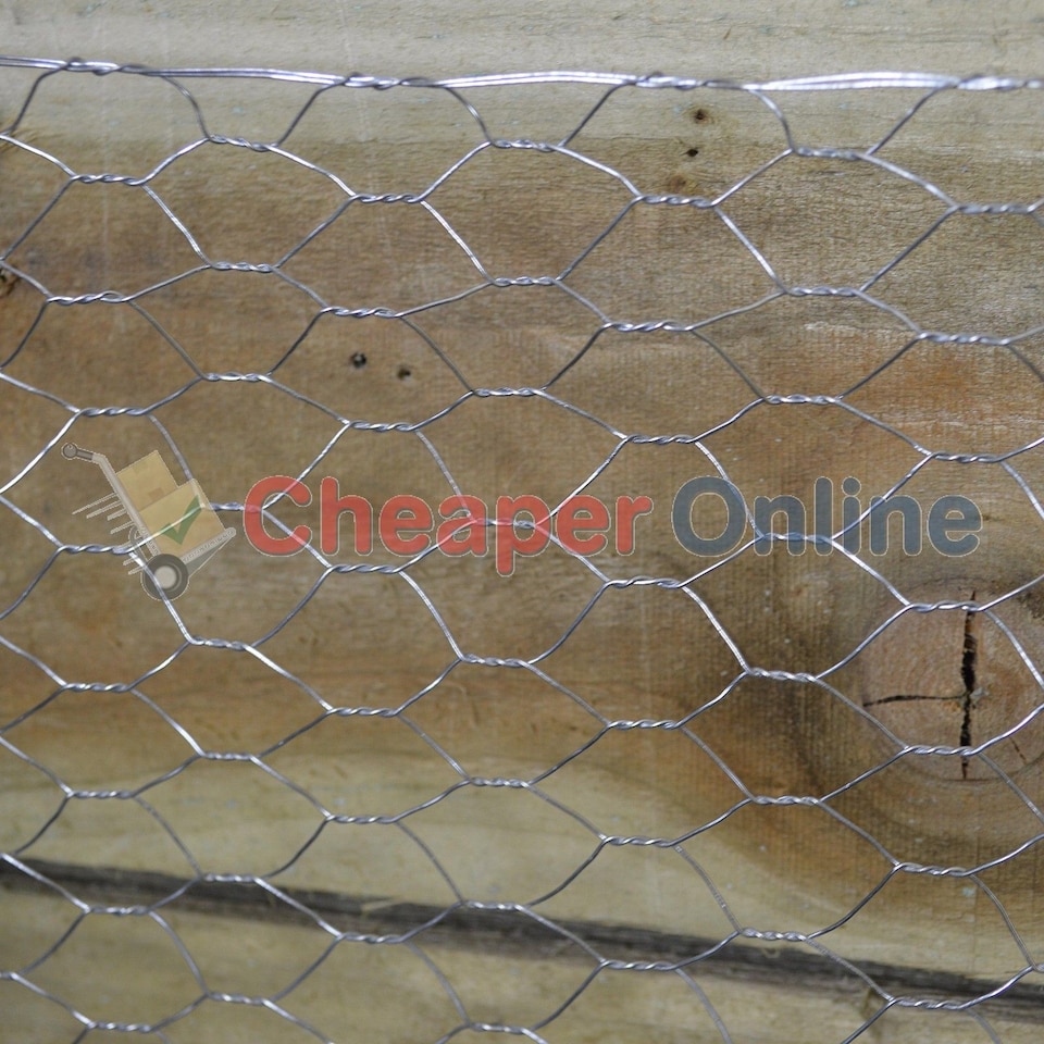 image 1 of 2 Pack of 10m Galvanised Metal Chicken Garden Wire Netting / Fencing