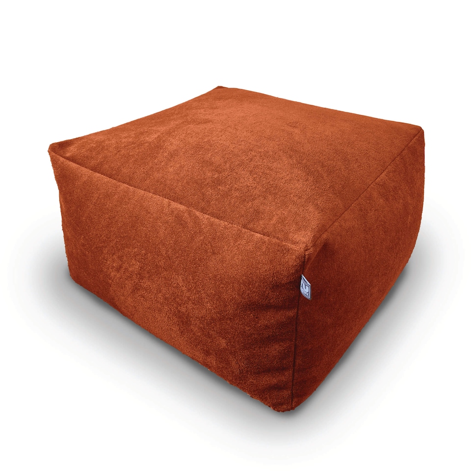 image 1 of rucomfy Indoor Large Ottoman Pouffe - Plush Velora Bean Bag Footstool