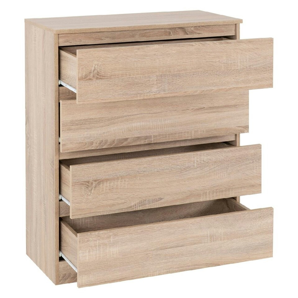 image 1 of Malvern 4 Drawer Chest Grey