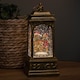 image 1 of 21cm Dual Powered Light up Christmas Gingerbread Family Water Spinner with LEDs