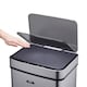 image 9 of Cooks Professional Recycling Sensor Bin 75L with Dual Compartments & Food Caddy | Silver | Silver