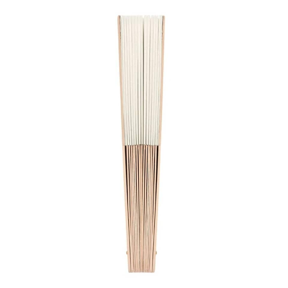 image 1 of MidOcean Fanny Wood Wood Handheld Fan - Beige - One Size