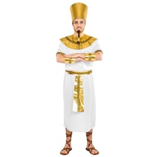 Mens King Pharaoh Costume | White | white | M | 1