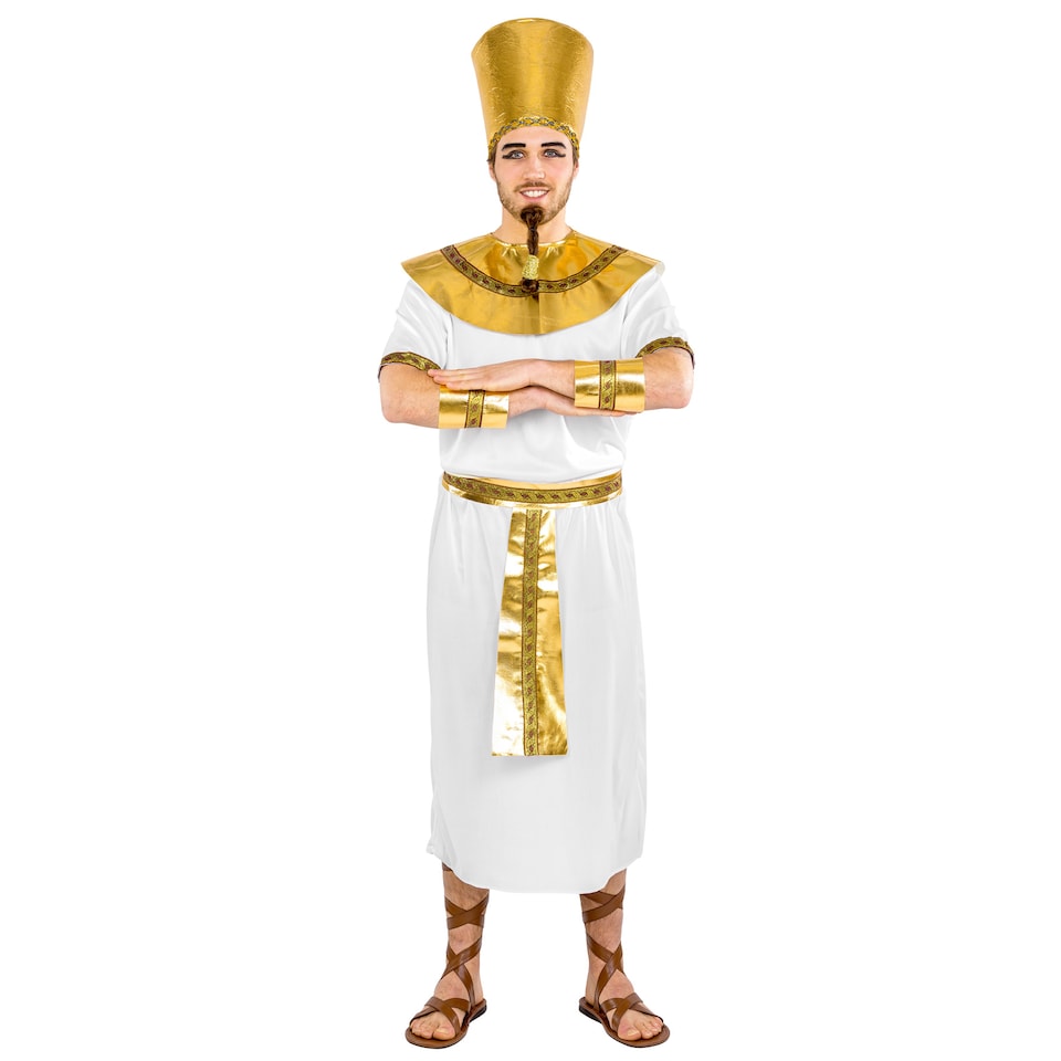 image 1 of Mens King Pharaoh Costume | White | white | M | 1