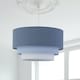 image 1 of Gabi - Blue Ombre Linen 3 Tier Ceiling Light Shade | Blue | Medium | 1