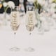 image 3 of Bride & Groom Gold Prosecco / Champagne Drinking Glass Stickers