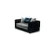 image 3 of BELLA 3+2 SEATER CRUSHED VELVET SOFA SET IN BLACK/SILVER