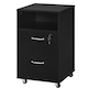 image 1 of Yaheetech 2-Drawer and 1-Open Shelf Vintage File Cabinet