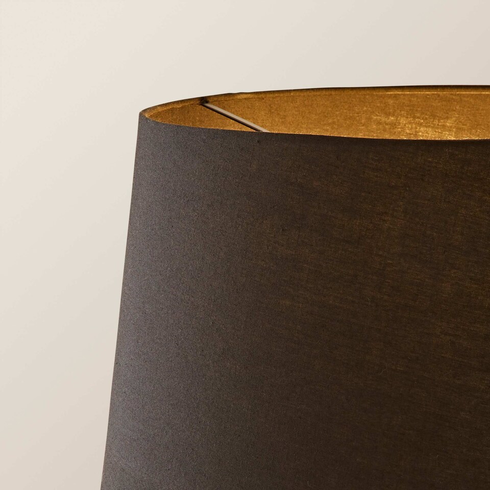 image 1 of ValueLights Clipper Light Wood Tripod Floor Lamp Black Taper Shade