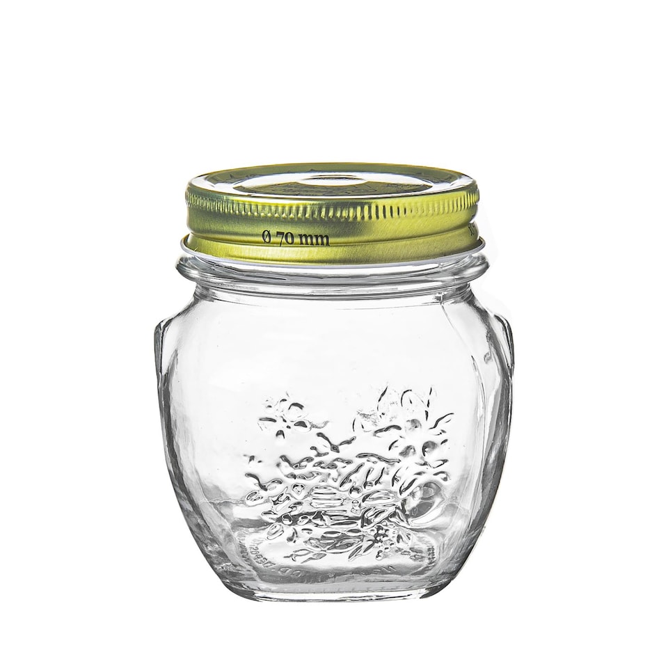 image 1 of Bormioli Rocco Quattro Stagioni Glass Storage Jars - 300ml - Pack of 3