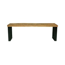 Induse Bench - Mango Wood/Iron - L44 x W140 x H45 cm - Mango PP Saw Finish Brown