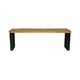 image 1 of Induse Bench - Mango Wood/Iron - L44 x W140 x H45 cm - Mango PP Saw Finish Brown