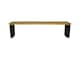 image 1 of Induse Bench - Mango Wood/Iron - L44 x W140 x H45 cm - Mango PP Saw Finish | Brown