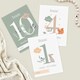 image 1 of Personalised Woodland Animals Baby Milestone Cards