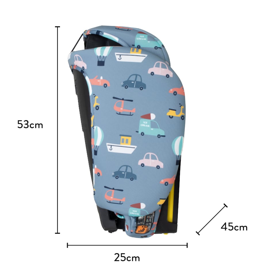 image 1 of Cosatto On The Go iSize Travel Car Seat Lightweight Foldable Booster, Quick Fit, R129 Safety